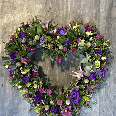 Open Heart Floral Tribute 
